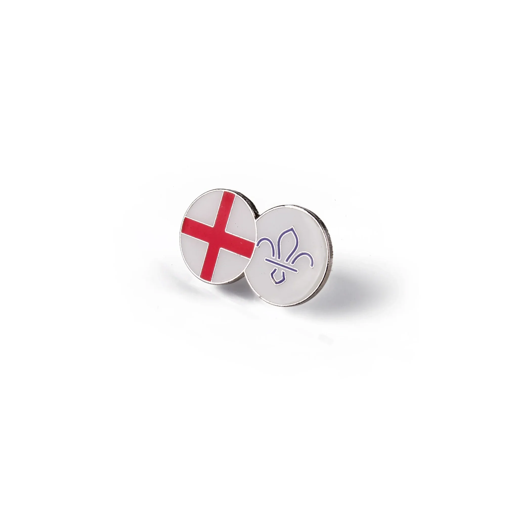 England Fleur de Lis Scouts Dual Pin Badge