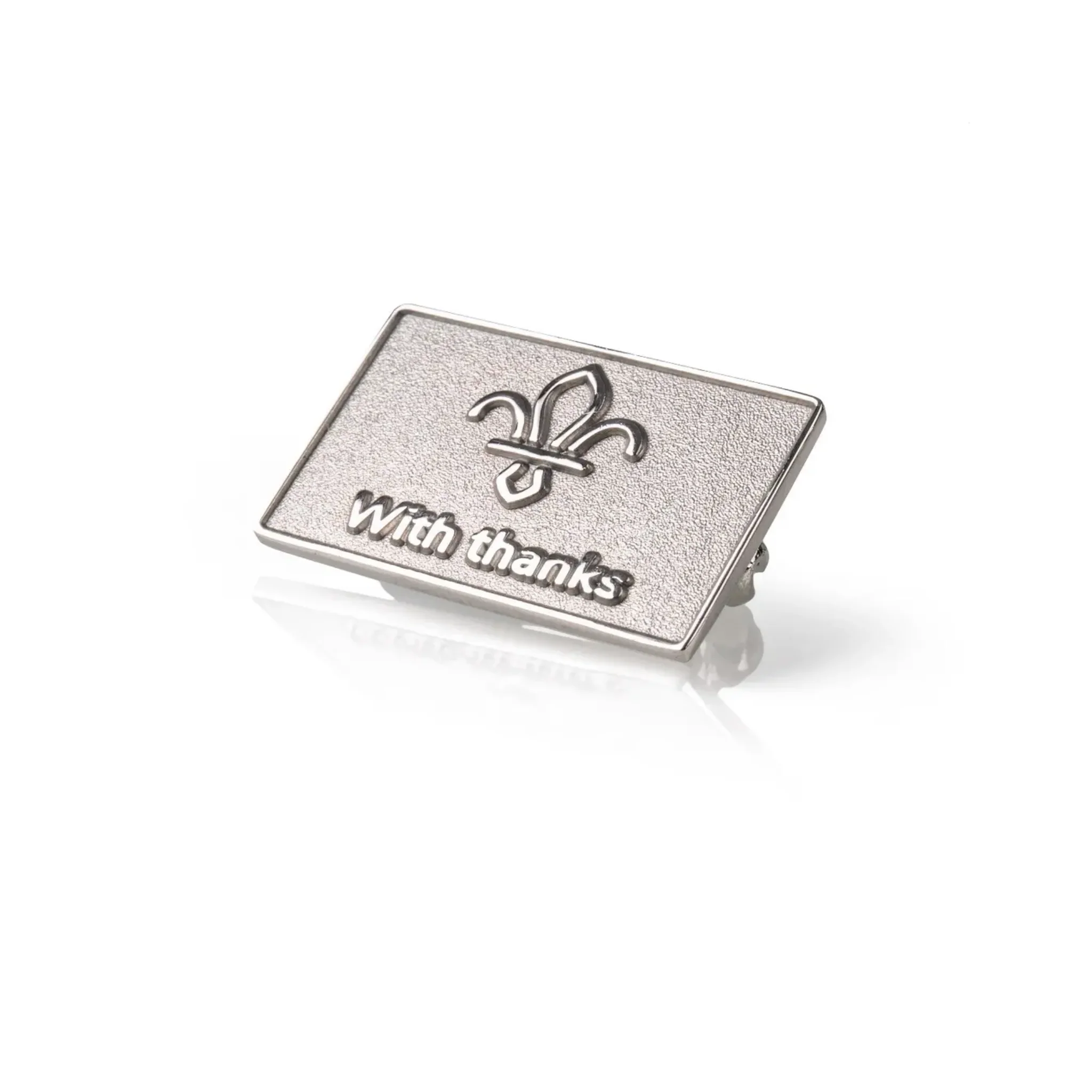 With Thanks Sterling Silver Badge in Box - Image 2